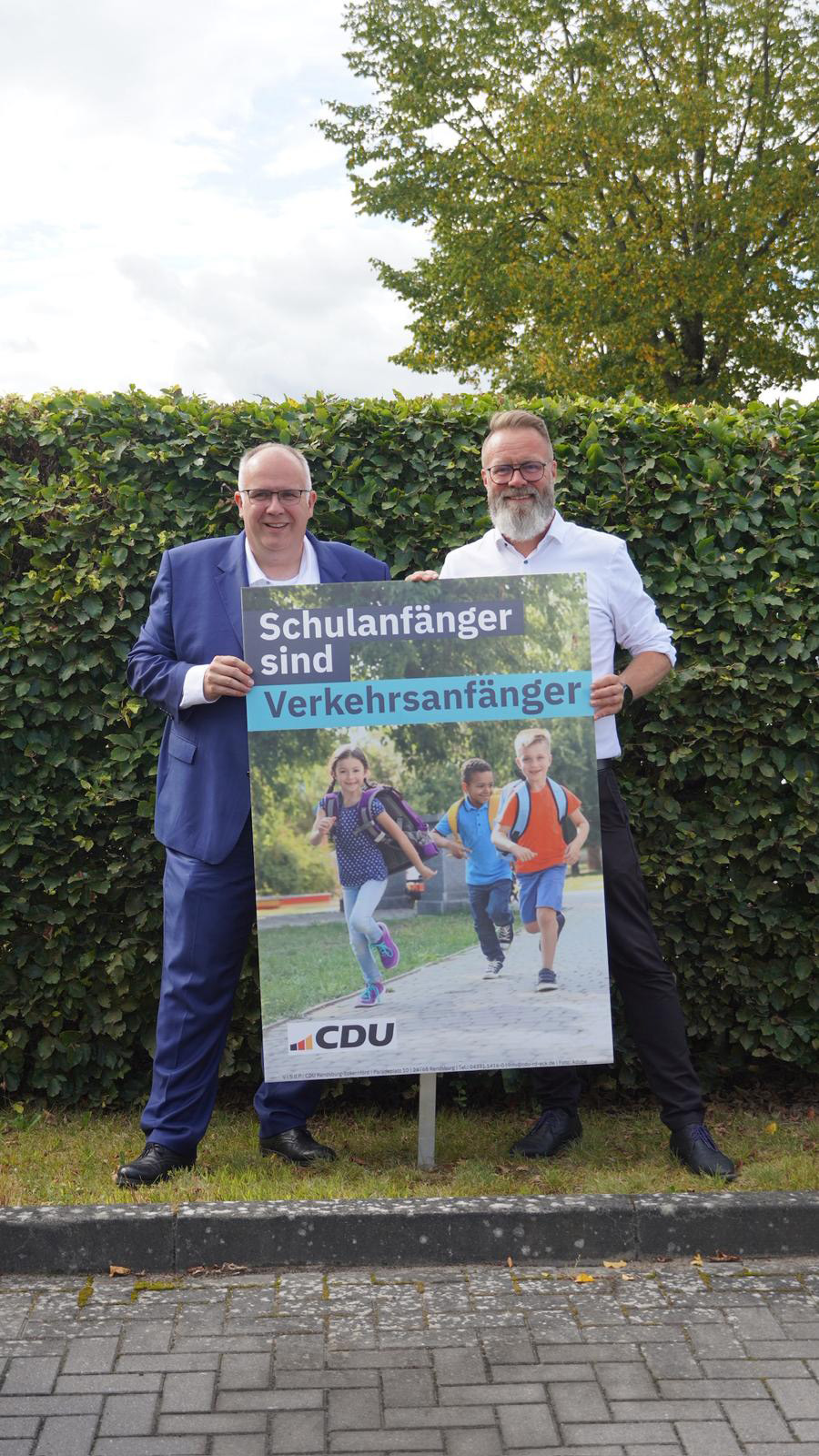 CDU Aktion Schulanfänger sind Verkehrsanfänger