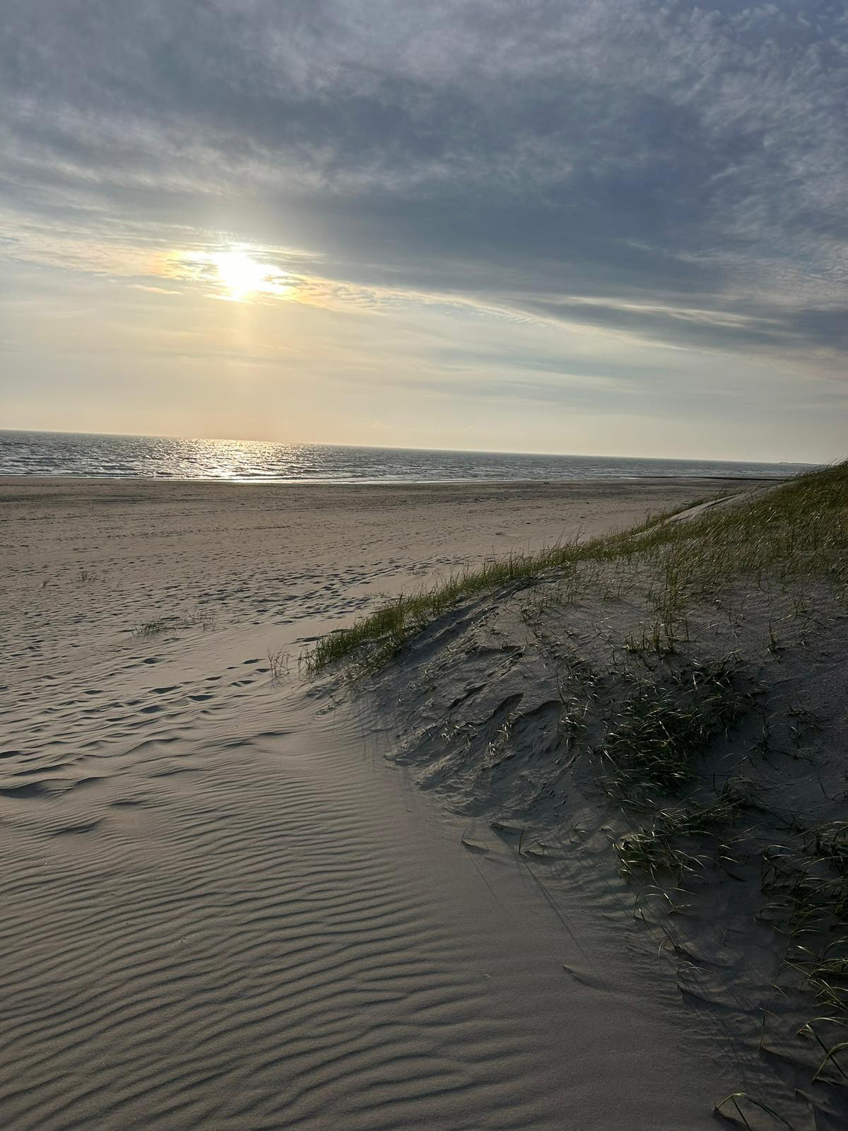 Sonnenuntergang am Nordseestrand